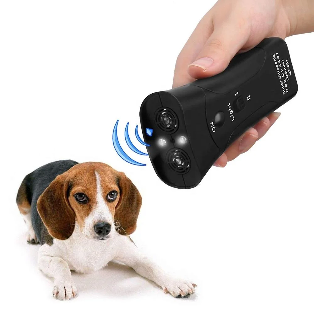 

FBA Amazon Hot Sales Dog Trainer Ultrasonic Dog Training Tool Ultrasonic Dog Repellent for All Pets, Black dog training tool