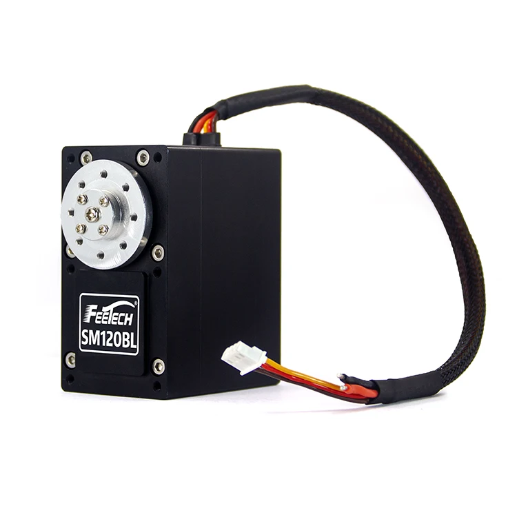 

2019 New Large Size 24V 120kg Brushless Smart Servo SM120BL, Black