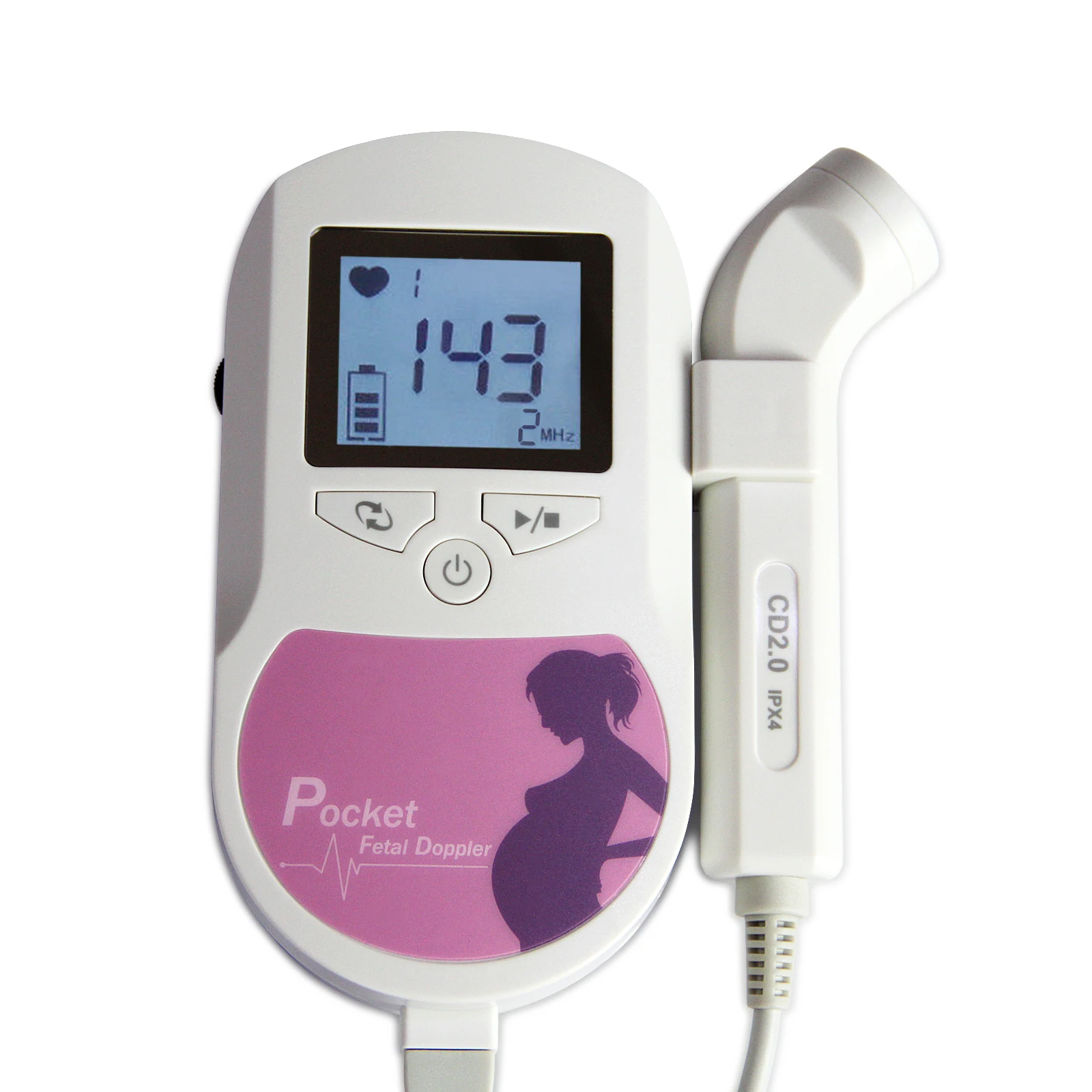 
UN-Medical FD88-2 Pregnant woman use prenatal portable baby heart rate detector fetal doppler 