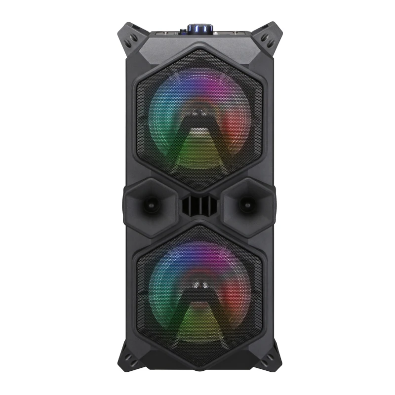 

Amazon best selling double 6.5inch wireless speaker with Karaok system, Black