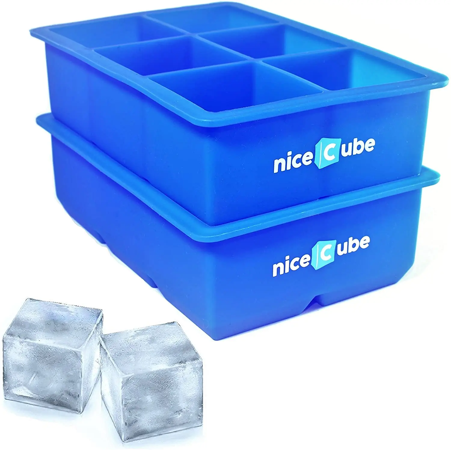 

Diy Crystal drop glue epoxy cake tool Ice cube tray Large blue silicone mold silicone products