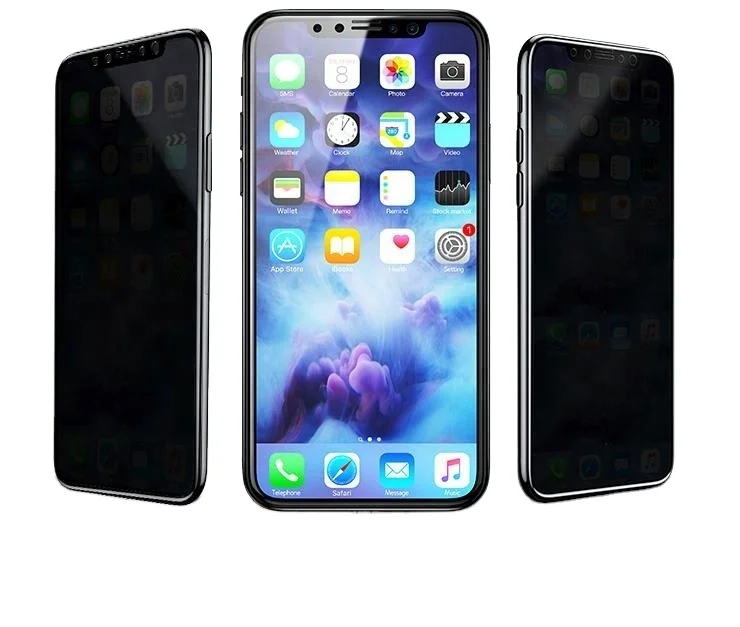 

Mobile screen protector 2.5D 3D Anti spy privacy tempered glass screen protector for iPhone 11&12 Pro Max 12 mini For Samsung
