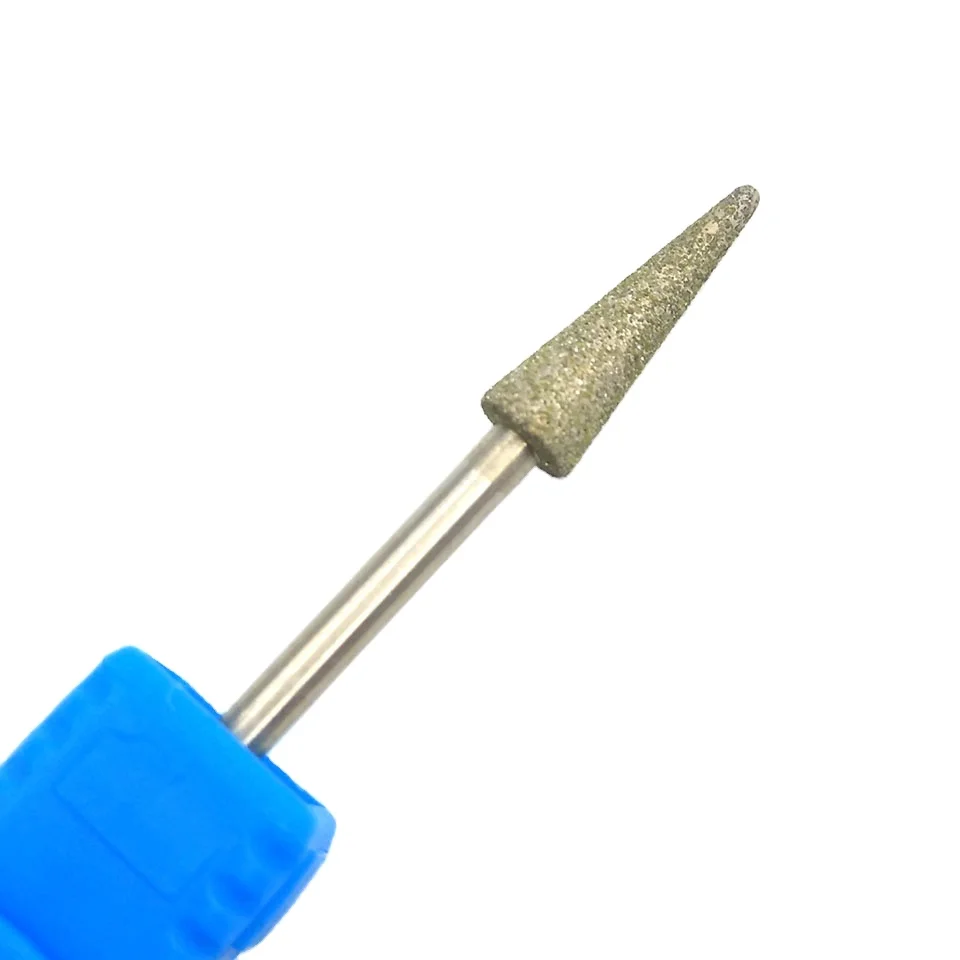 

HYTOOS Cone Diamond Nail Drill Bit 3/32" Rotary Burr Manicure Cutters Nail Mills Drill Accessories Nail Drill Tools