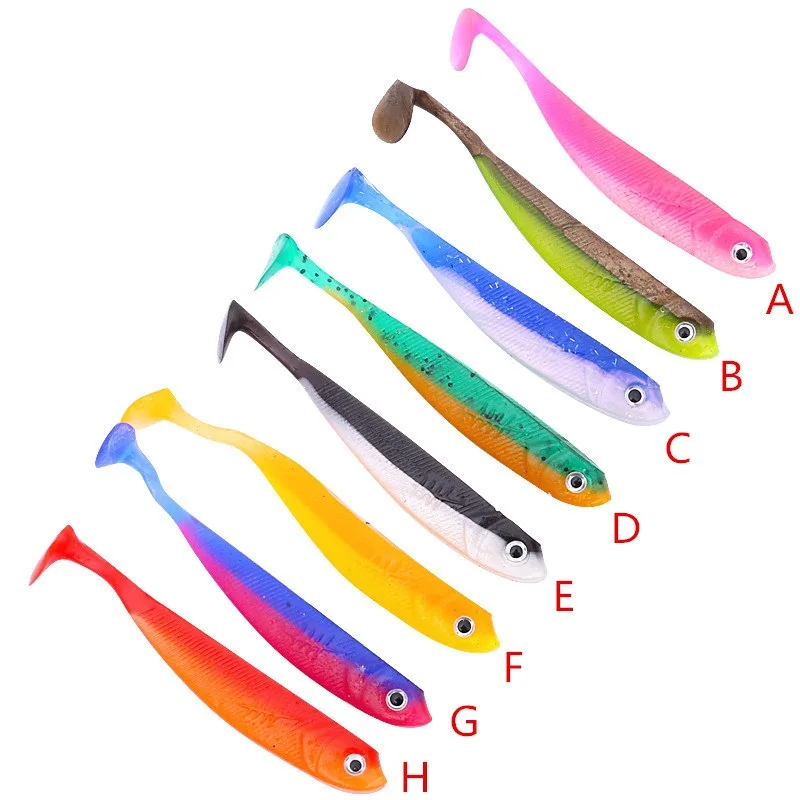 

Fishing Soft Lure Silicone 10cm7g Tiddler Bait Swimbait Plastic worm tpr Lure Pasca, Various