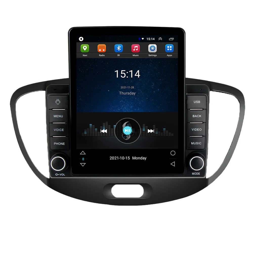 

MEKEDE Android 4 core Car DVD Player For Hyundai I10 2007-2013 2+32GB WIFI GPS Radio SWC AM IPS DSP 2.5D