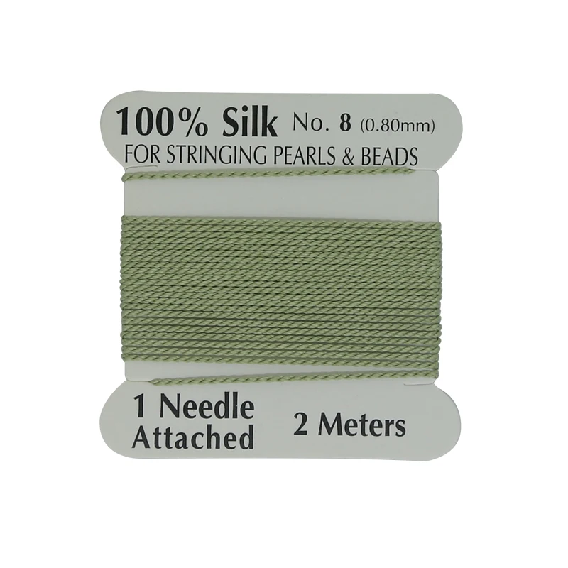 

XuQian Wholesale Factory Price Supply  100% Natural Dark Green Silk Cord