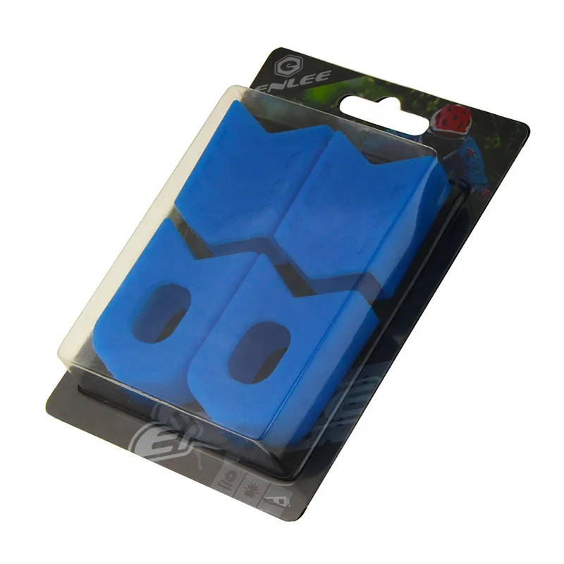 

ENLEE New Crank Protector for Bicycle Food-Grade Environmental Protection Silica Gel Protective Cover Mountain Bike Crank Cover, Black red blue green orange