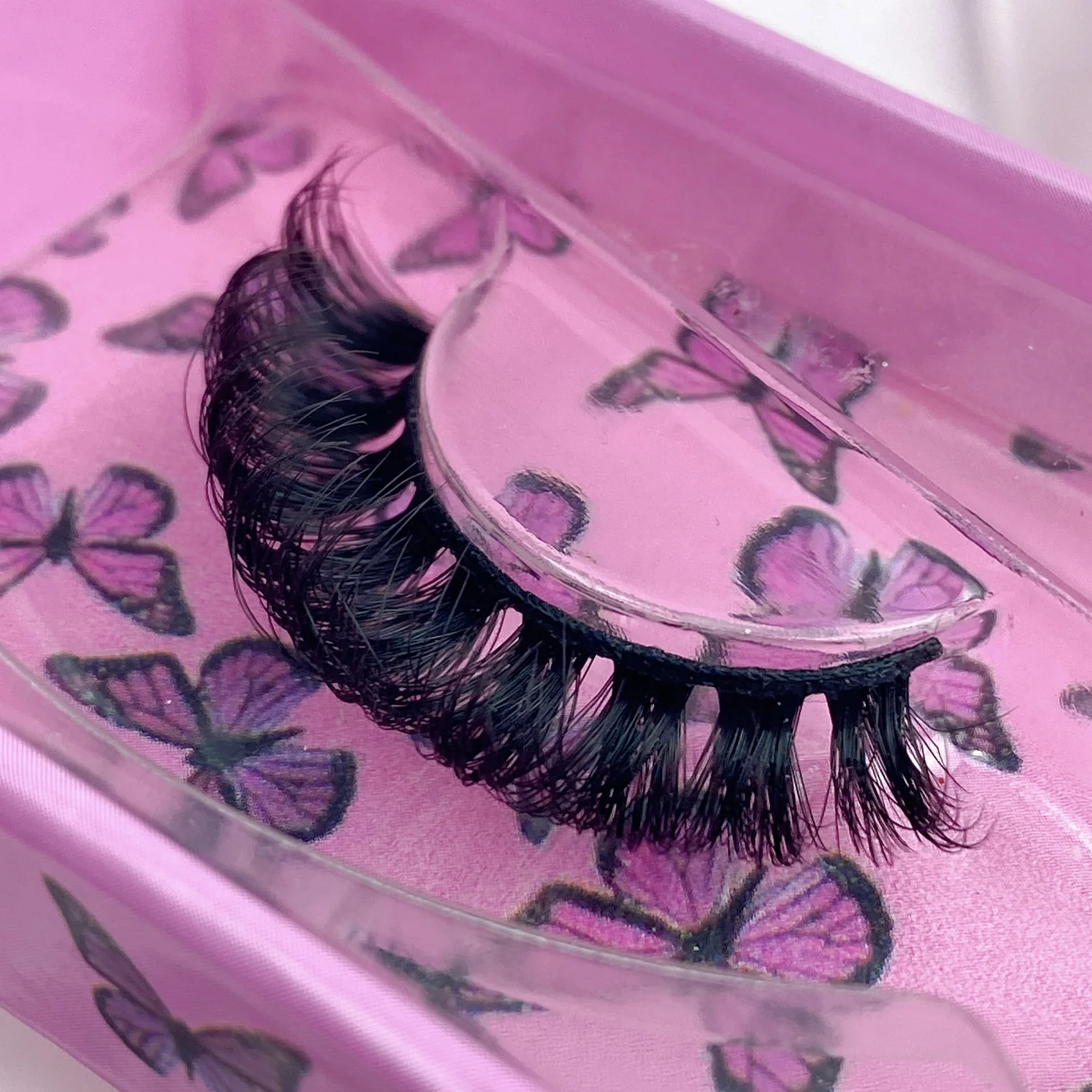 

Qingdao Natural Long 3d Wholesale D Curl Wink Winged Eyelash Extensions Faux Mink 14mm C D Curl Strip Eyelashes Russian Strip