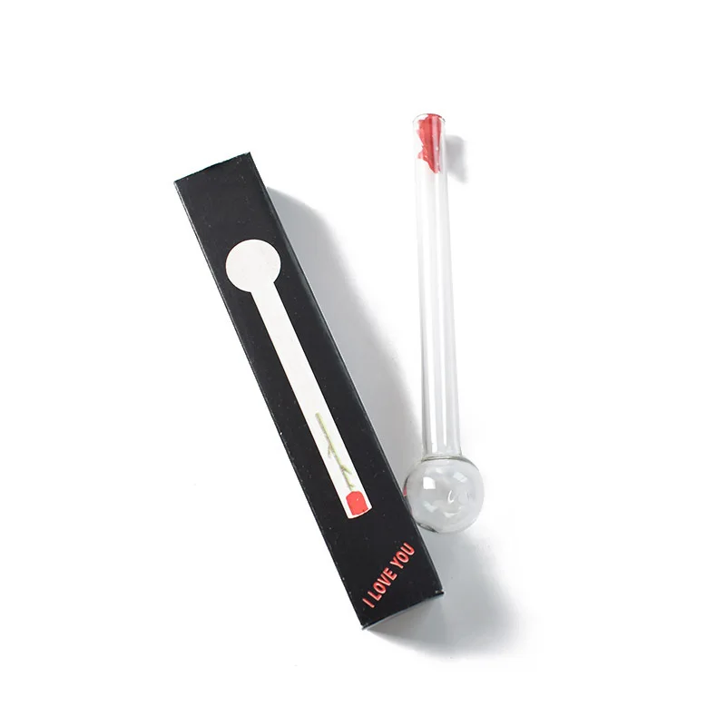 

Borosilicate glass products Transparent colored smoking pivot glass pipe, Clear
