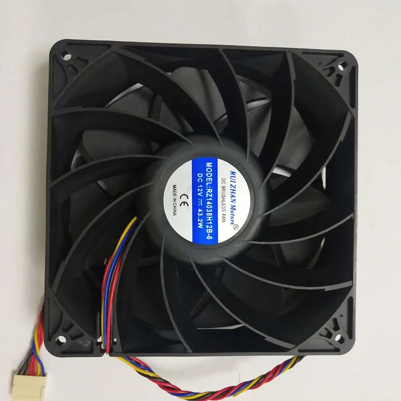 

12038 120*48mm 6000RPM 6Pins 12v Antminer Cooling Fan for E10 E11 E12 T17 S17, Black