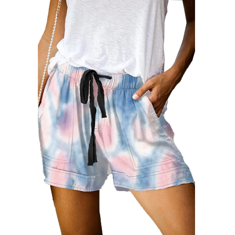 

Hot Selling American digital printing leopard print women's shorts, 37-color