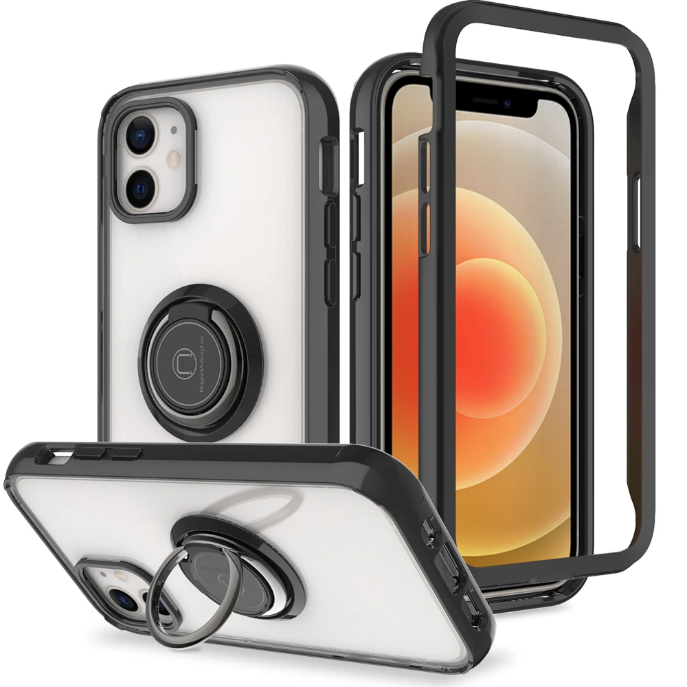 

Back Cover 360 Space Ring Holder Mobile Phone Case For iPhone 12 Mini / 12 / 12 Pro / 12 Pro Max