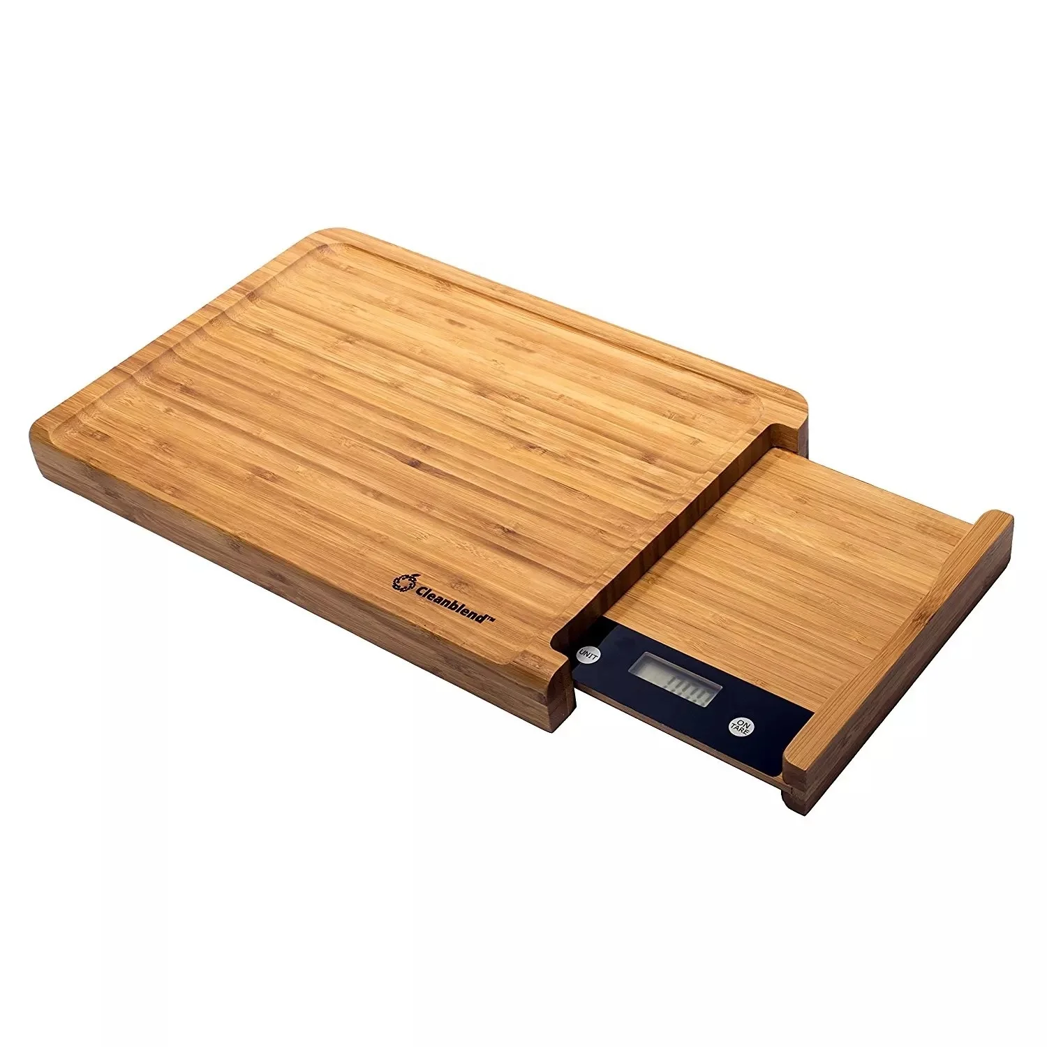 

Eco-friendly Natural Bamboo Cutting Board with Weight Scale for Kitchen