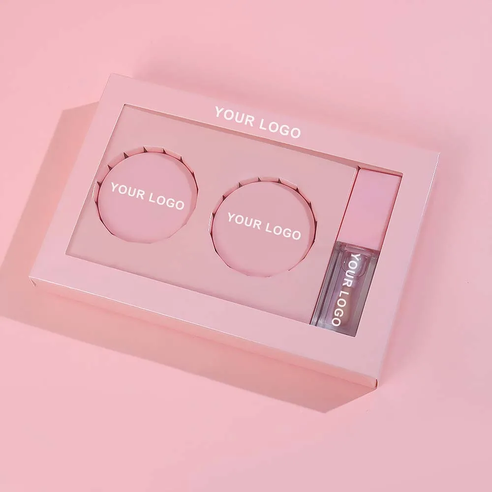In Stock Pink Lip Balm Mask Set Custom Private Label Organic Vegan Collagen Cute Sugar Lip Scrub Lips Care Kit