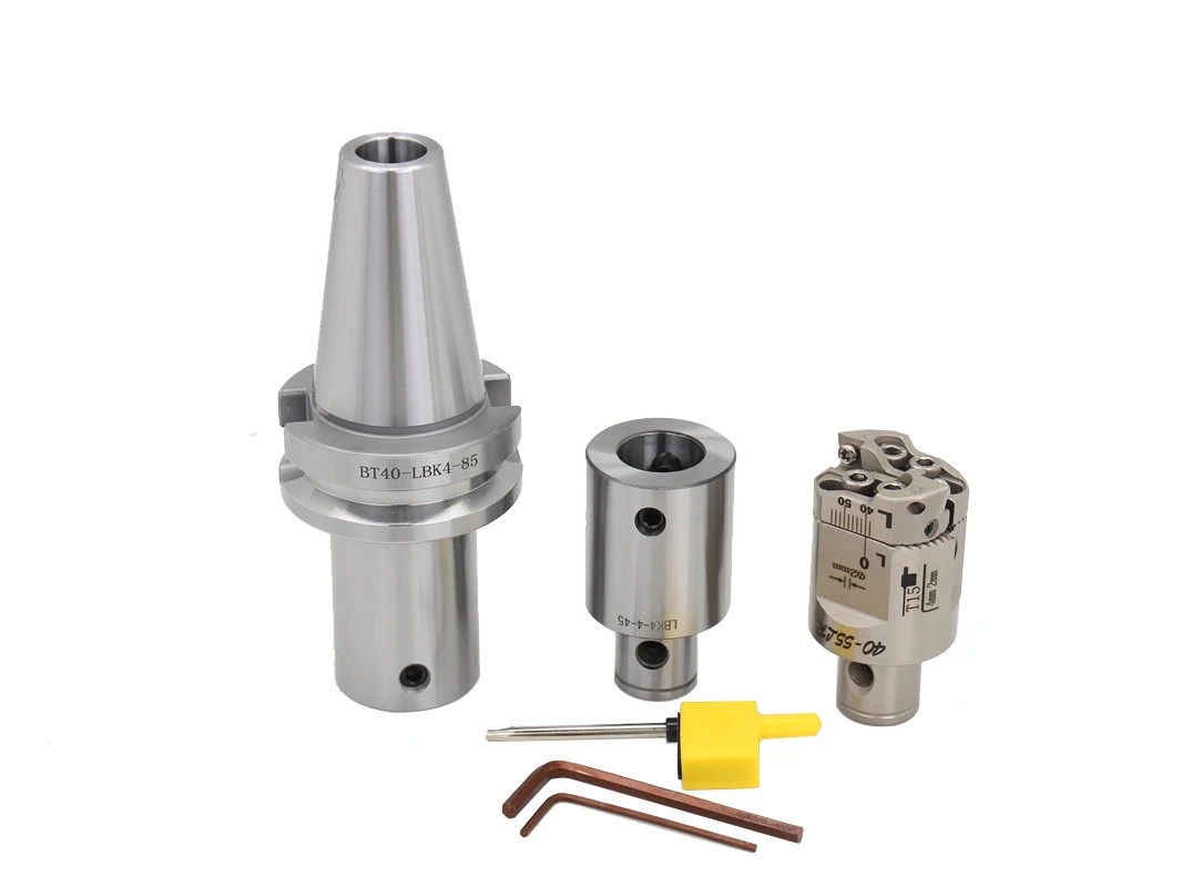 WUPYI F1-12 F1-12mm Boring Head 1-1/2-18 Thread and Collet Shank BT40 for Milling 