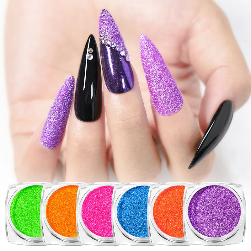 

Acrylic Oem Fast Dry Dipping No Logo Professional Max Shing Nail Sugar Dip Powder, 6 colors/set