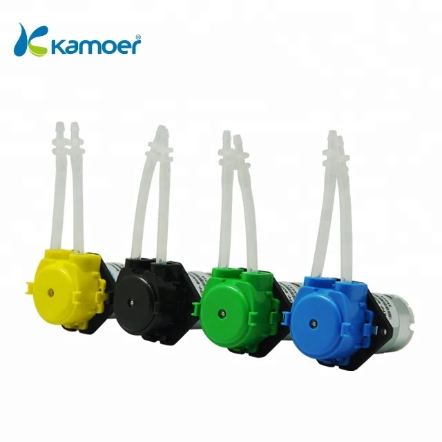 

Kamoer NKP 12v Food Grade BPT Tube Dosing Peristaltic Pump, Black , yellow, blue , green