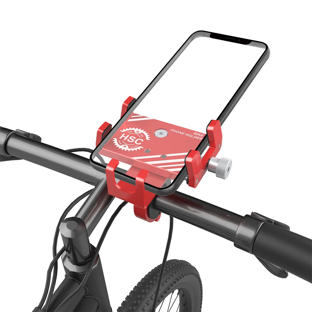 

New Adjustable Aluminum Alloy Phone Holders Bicycle Navigation Bracket Bike Mobile Phone Holder for Electric Motorcy