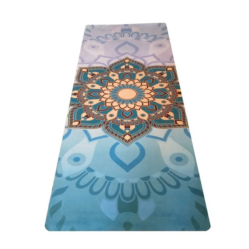 

Wholesale Exercise Customized LOGO TPE Rubber Suede PU Yoga Mat for Gym