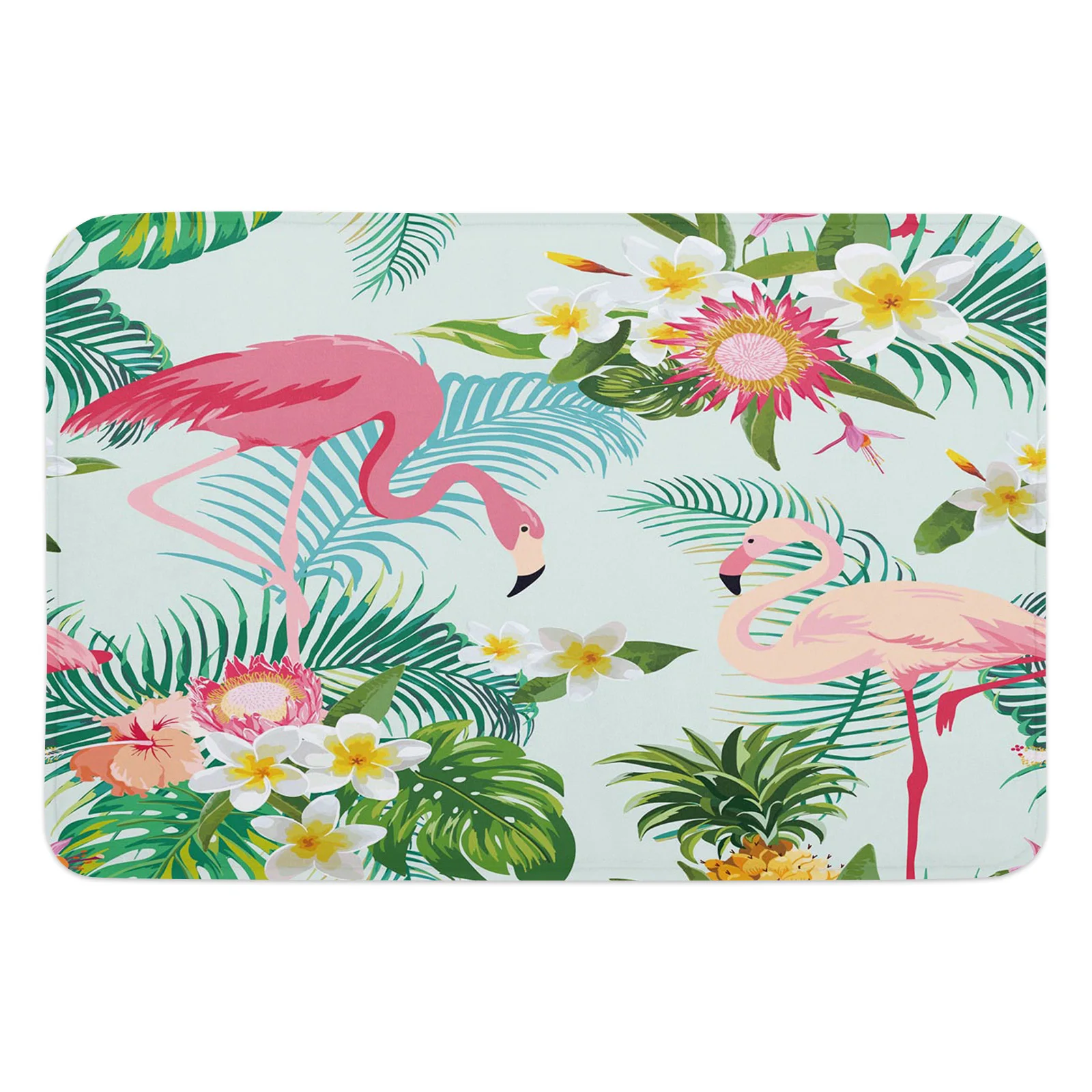 

Wholesale cheap yellow background leopard zebra pattern floor mat for home decor