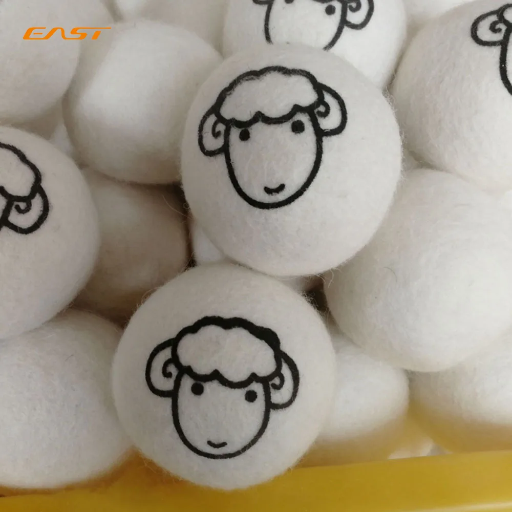
EAST New Zealand Eco Organic 100% Wool Dryer Balls, Felt Laundry Ball, Wool Dryer Balls Large 