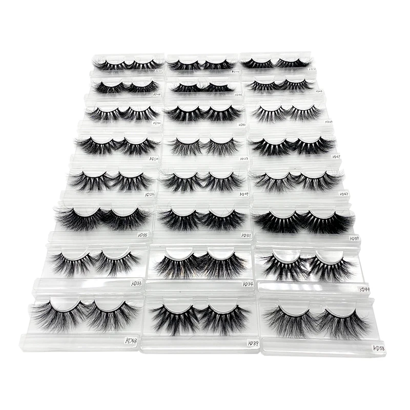 

lashes3d wholesale vendor bulk eyelashes private label 3d 25mm mink eyelash with packaging box