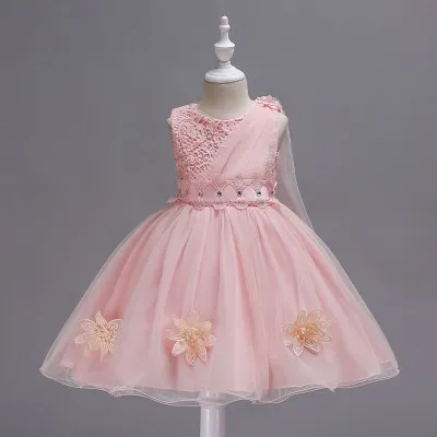 

Kids wedding show dresses children's princess love&roses fluffy flower girl dress kid beautiful model dress