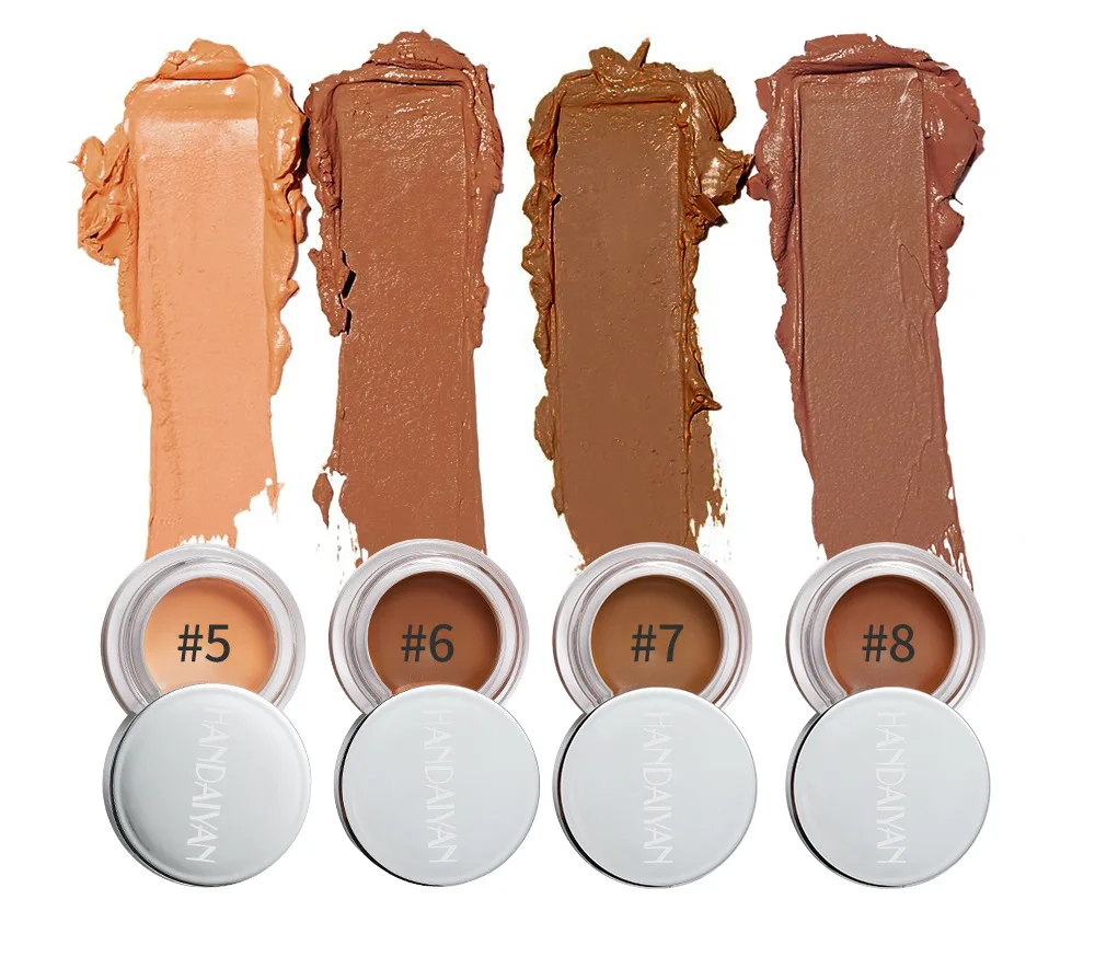 

free shipping HANDAIYAN 8 Colors Free Full Coverage Makeup Concealer Palette Face color corrector concealer