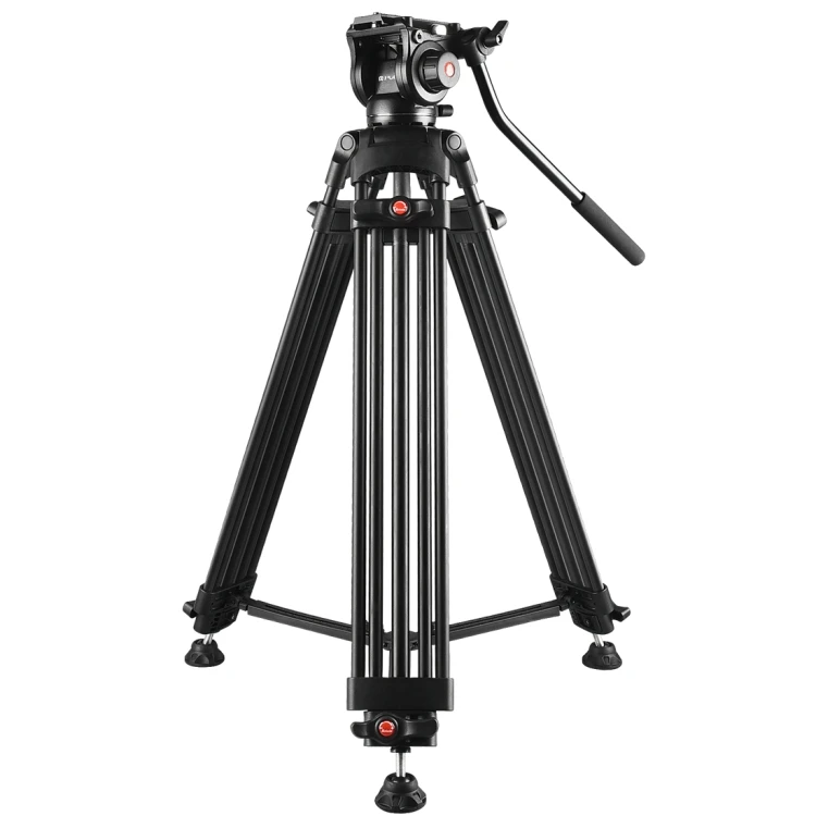 

Dropshipping PULUZ Professional Heavy Duty Video Camcorder Aluminum Alloy Tripod with Fluid Drag Head for DSLR SLR Camera