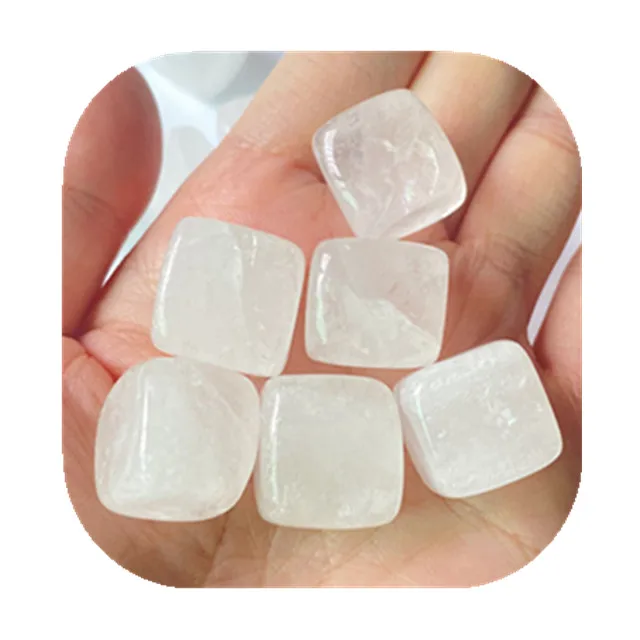 

Wholesale natural polished healing tumbled stone reiki crystal cube white crystal cube for home decoration