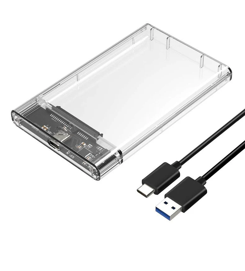 

2.5 Inch USB 3.1 Type C SSD Hard Disk Case Enclosure Adapte Type-C SATA 2.5 Inch SSD Enclosure Adapter Hard Drives