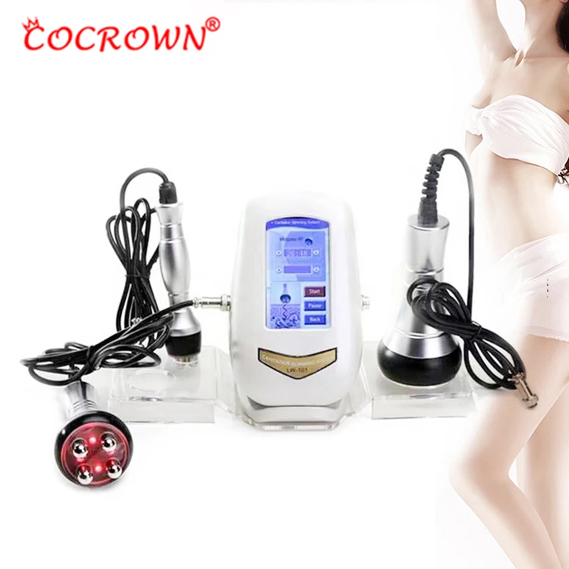 

The Black Friday Sale 40k Ultrasonic Treatment System Rf Handheld Cavitation Devices body slimming machine s shape, White