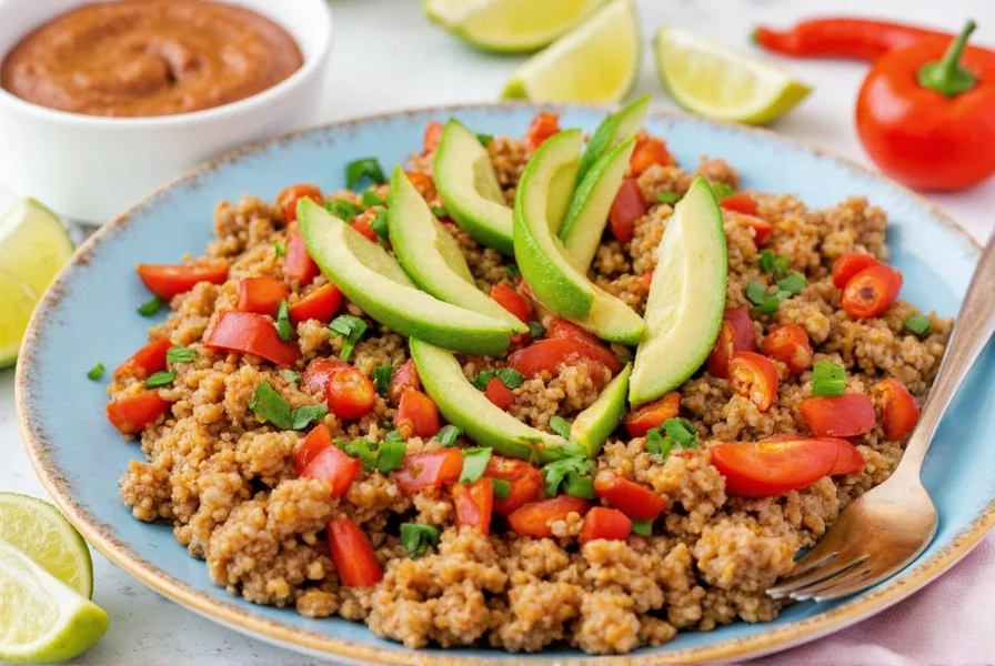 Ancho chile ranch in a small bowl with a knife nearby