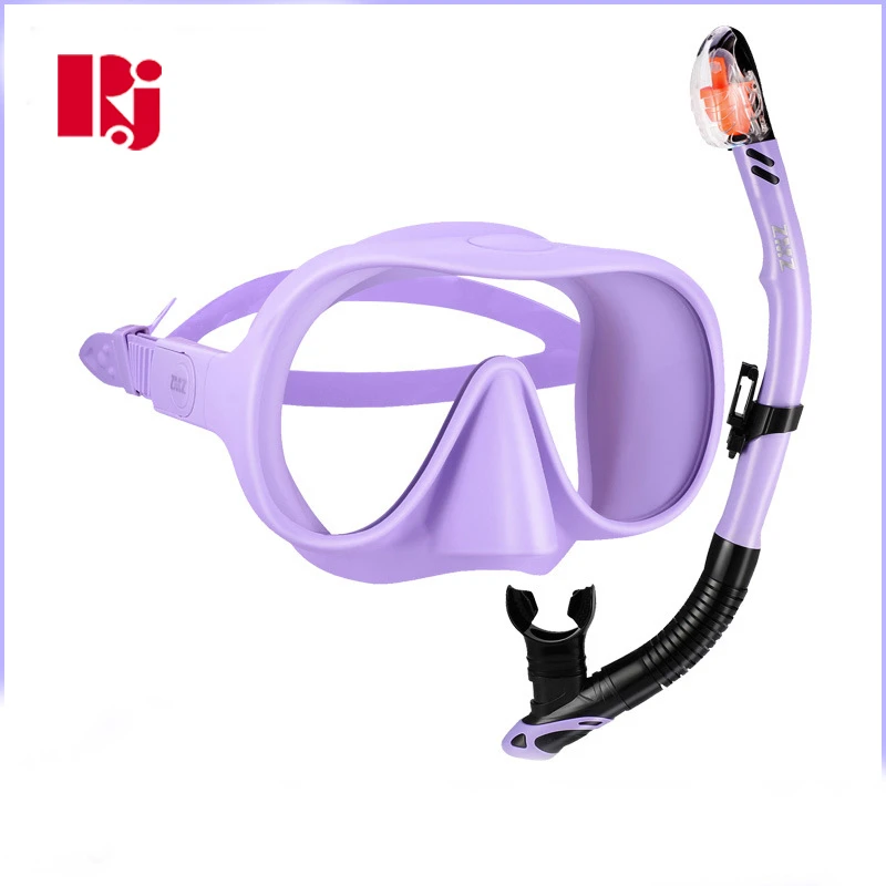 

Adult Silicone Snorkeling Scuba Mask And Snorkel Sets Waterproof Material, Customized color