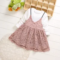 

Lace Christening Gowns long sleeve baby dress for birthday party Girls Baptism Dress with lace flower