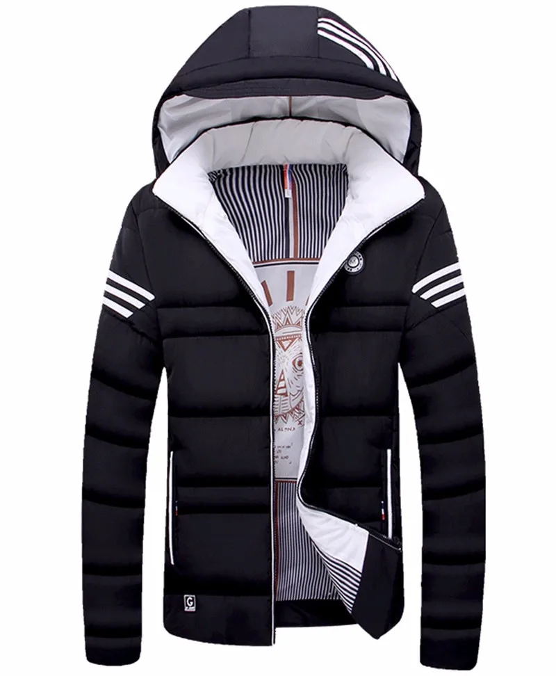 winter jacket men casual warm cotton down coat mens coats thicken outwear