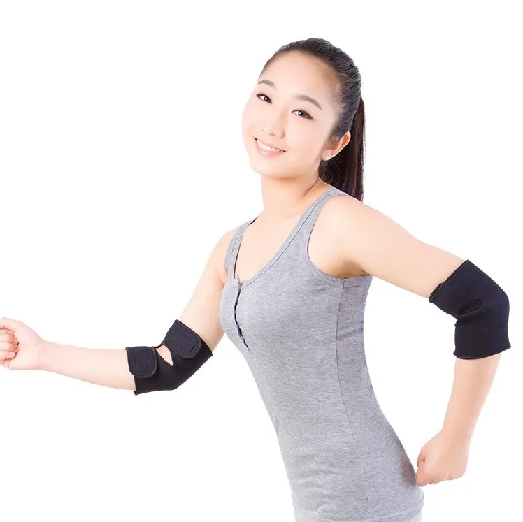 

Breathable Sports Elbow Injury Prevention Self-heating Magnetic Elbow Support Brace, Black, blue, skin or customized