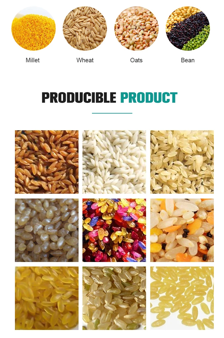 Automatic nutritional fortified rice making machine artificial rice production line