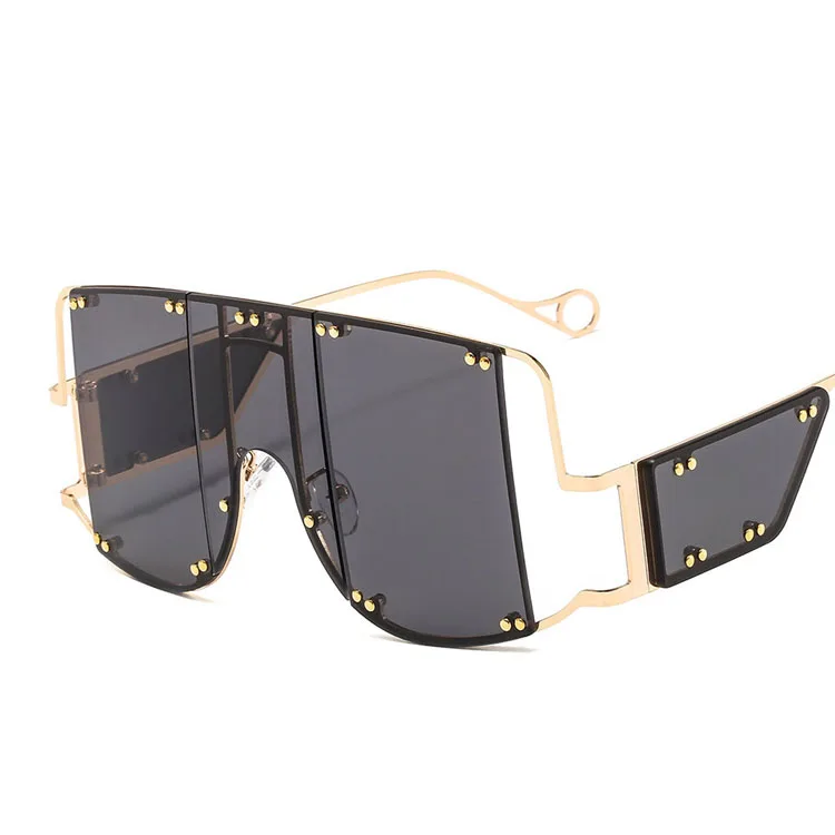 

fashion Cool new trendy logo Gold Frame Fashion metal sunglasses sun glasses