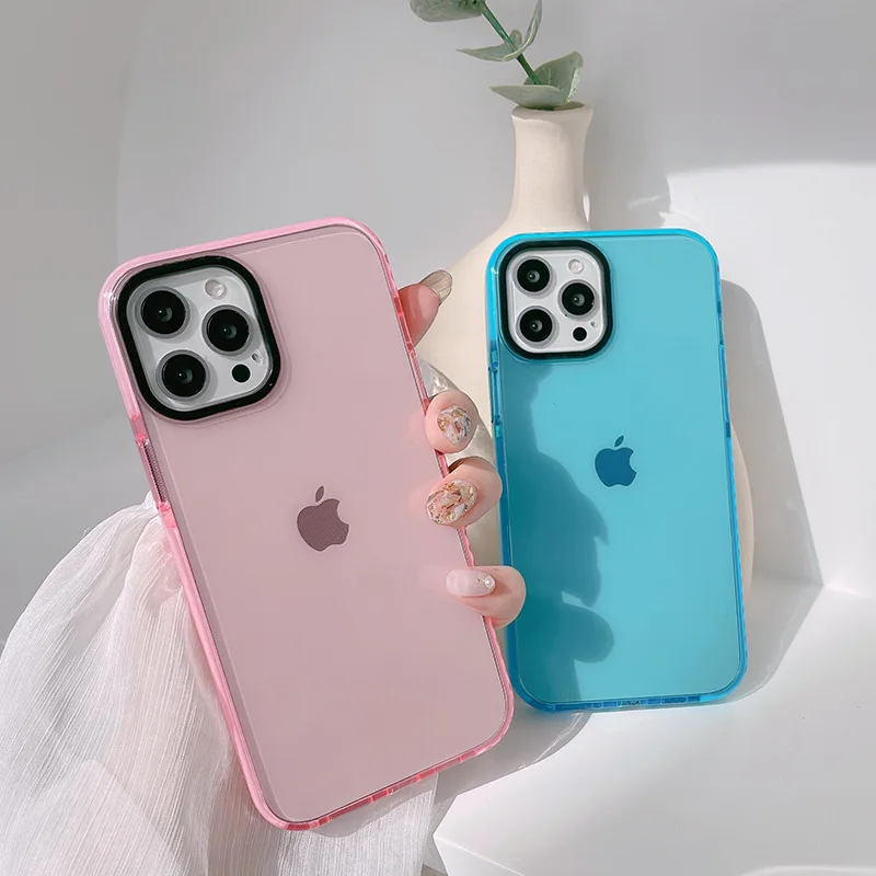 

ins simple macaron color Scase for iphone 12 Pro Max mini 11 XS XR XSMax 7 8 SE Plus cute happy cover