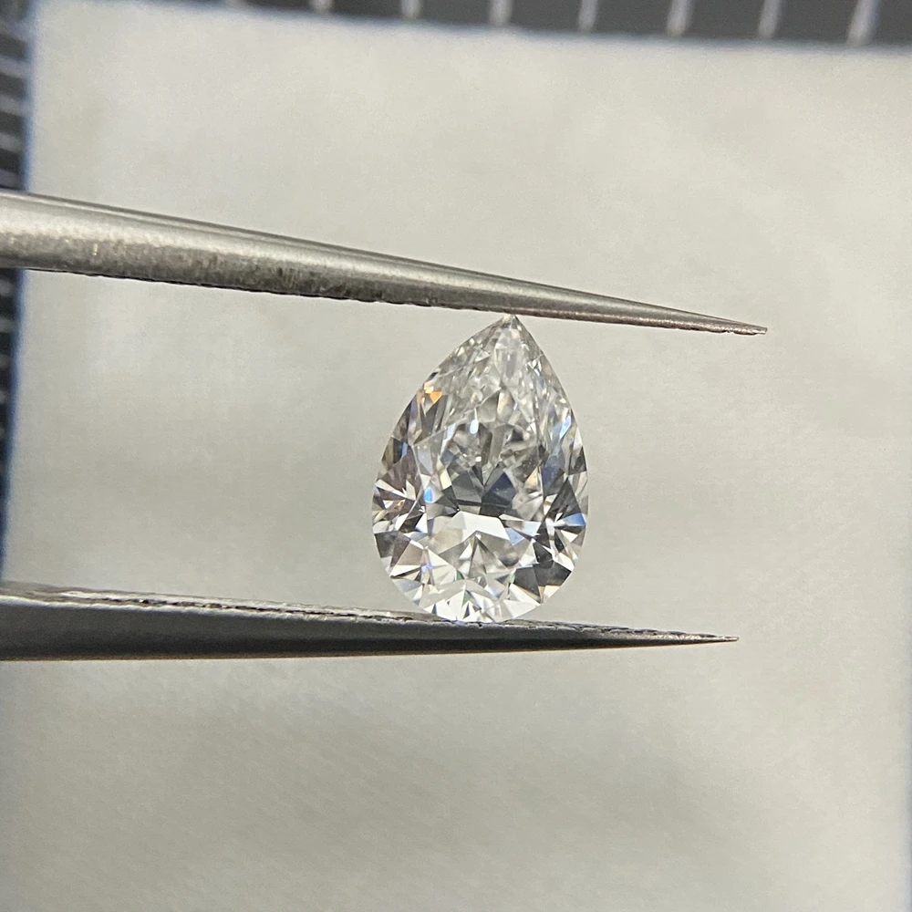 

HQ GEMS 1 Carat D VS1 IGI Certificate Pear Cut HPHT Lab Created Loose Gemstone Synthetic CVD Diamonds Price