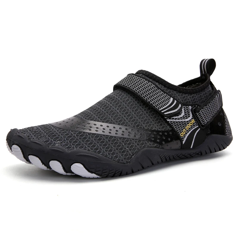 

2021 Wholesale Custom Anti-slip Black Water Wading Shoes Barefoot Quick Dry Athletic Footwear EVA Beach Upstream Shoes, 3 colors