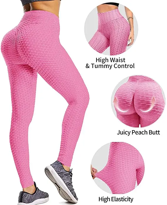 

Hot Tiktok leggings High Waist Butt Lifting Anti Cellulite Workout Leggings for Women Yoga Pants Tummy Control Leggings, In-stock color