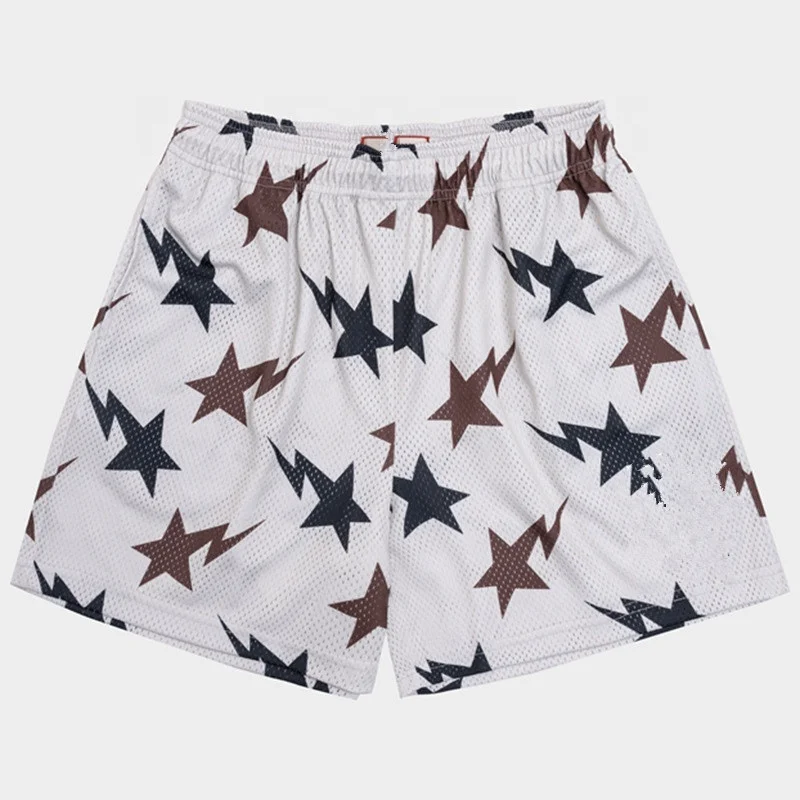 

all over logo printing fashion style youth basketball shorts
