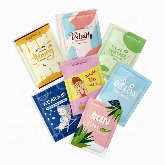 

Wholesale OEM Vegan Organic Fruit Aloe Vera Tea Tree Moisturizing Whitening Anti Aging Facial Sheet Mask