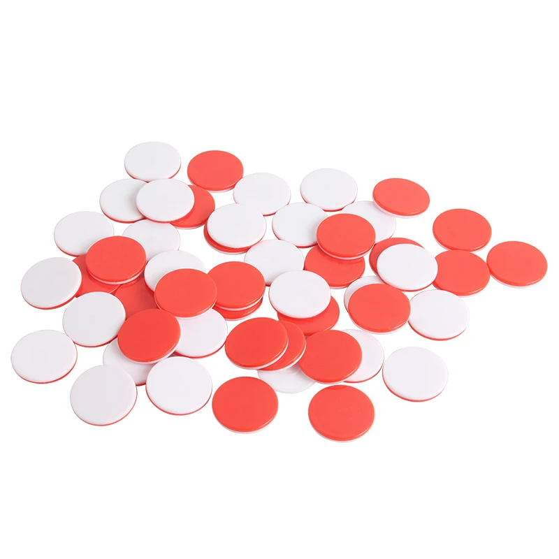 
Most selling primary school mathematics teaching aids disc pack of 50 pieces 25mm double color counting wafer 