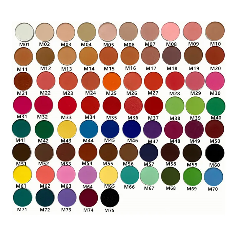 

35 pressed glitter high pigment eye shadow stamp pallets vendors private label eyeshadow palette
