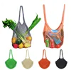 Long Handle Washable Mesh Fruit Vegetable Net String Shopping Bag