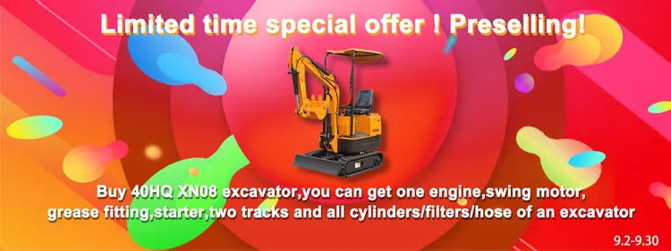 Xiniu Mini Excavator XN08 Rhinoceros Micro Excavator XN08 Trench Digger Mini Excavator 800Kg