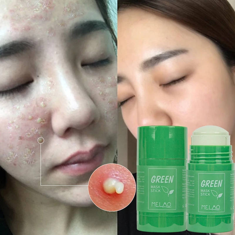 

OEM/ODM Private Label 100% vegan natural organic facial skin care oil control deep clean nourish green tea clay mud mask stick